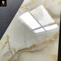 White Marble Gold Vein Bathroom Glazed Porcelain Tile