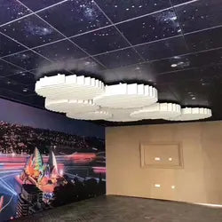 Factory suspended board hexagon fiberglass acoustic false ceiling-Buy Now