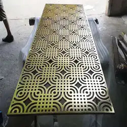 Aluminum Laser Cut Carved Perforated Mashrabiya Panel