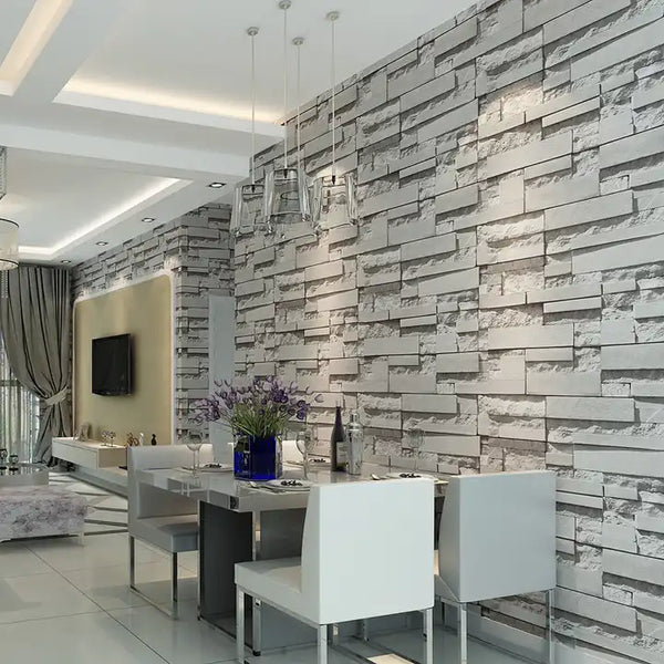 Brick PVC Waterproof Home Decoration Wallpaper