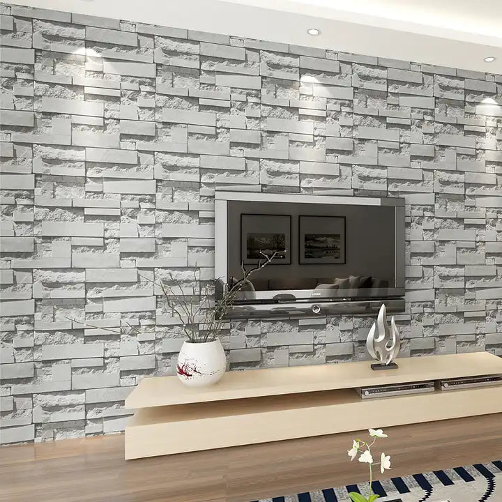 Brick PVC Waterproof Home Decoration Wallpaper