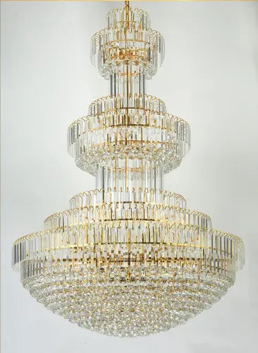 Luxury European-style Lustre Golden Crystal Chandelier