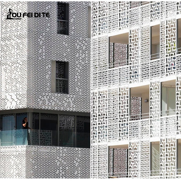 Aluminum Stainless Perforated Laser Cut Wall Cladding Steel