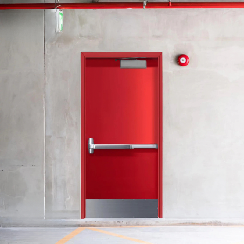 High Quality Commercial Fire Rated Double & Single Exterior Metal Door