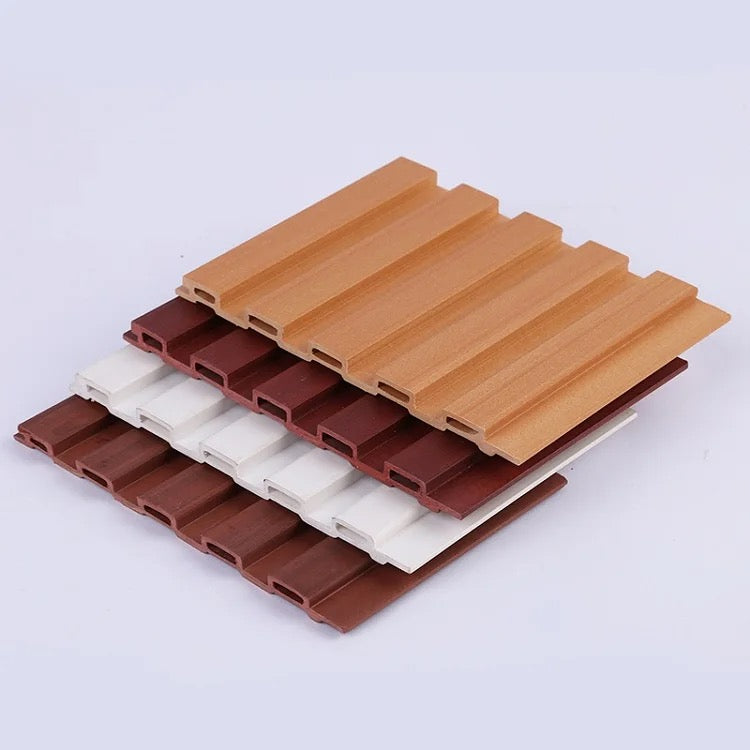 Wood pvc composite interior wpc wall cladding fluted panels