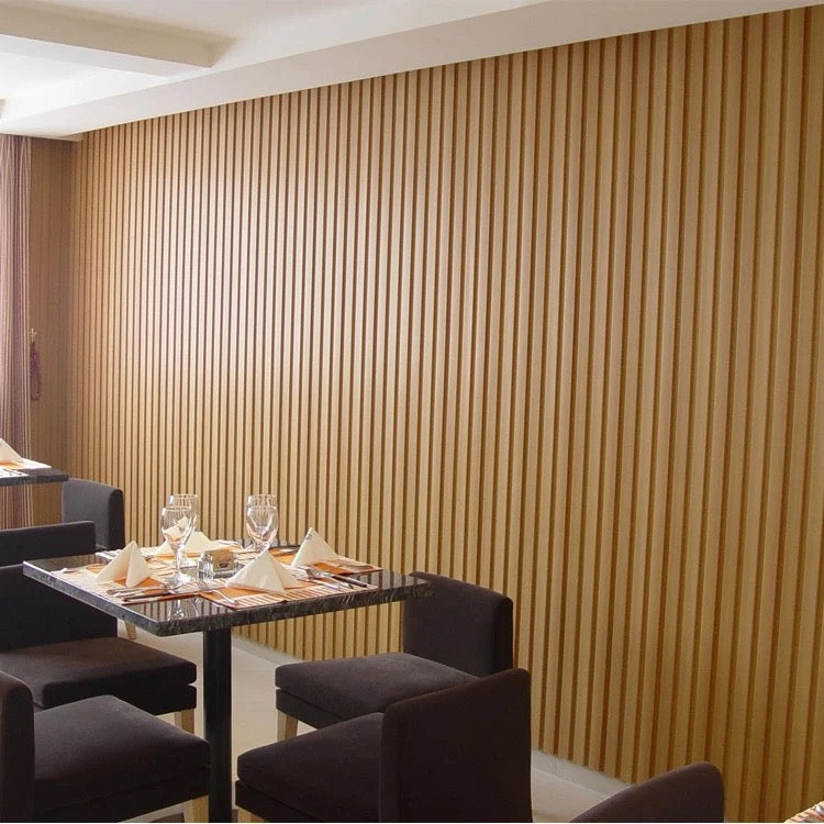 Wood pvc composite interior wpc wall cladding fluted panels