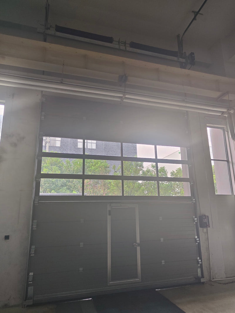 Automatic large lift overhead steel bifold sectional garage door