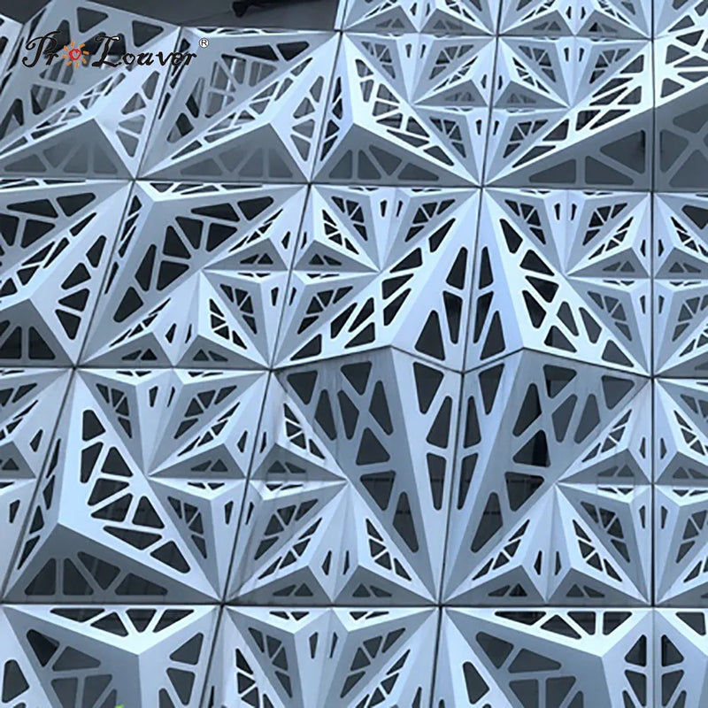 3D Laser Design With Laser Cut Aluminum Decorative Facade Wall Panel