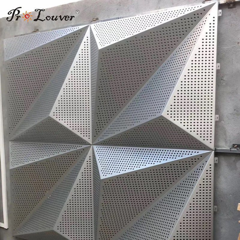 3D Laser Design With Laser Cut Aluminum Decorative Facade Wall Panel