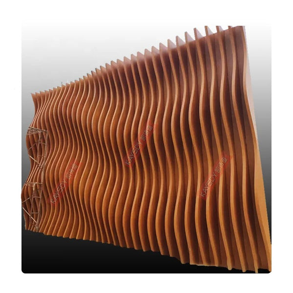 Modern Decorative Exterior 3D Wave Parametric Aluminum Soundproof Wall Panel