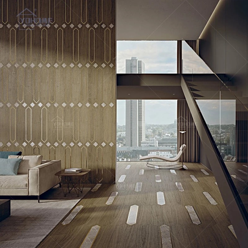 Luxury Puzzle Interior Decoration Solid Multi-Layered Engineered Wood