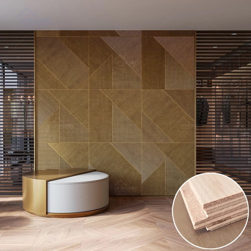 3D TV Background Flooring Home Decoration Wood Panel