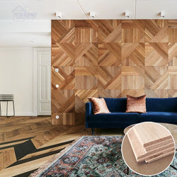 3D TV Background Flooring Home Decoration Wood Panel