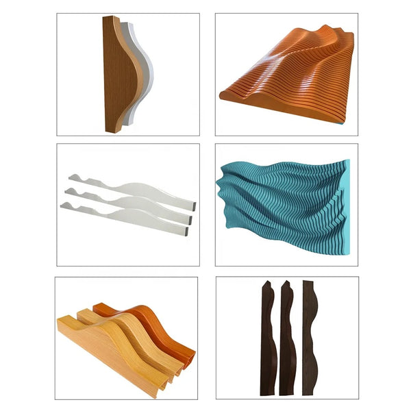 Metal Suspended Curved Wave Aluminum Artistic Ceiling