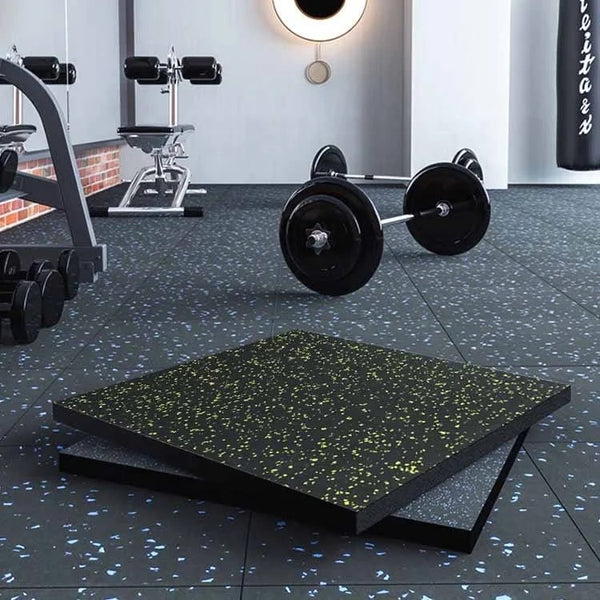 Sound Insulation Shock Absorption Colorful Fleck Elastic Gym Floor Mat