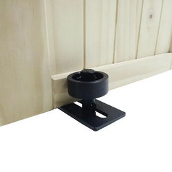 Carbon steel Adjustable Black Powder Coated Bottom Floor Guide Stay Roller Barn Door Hardware