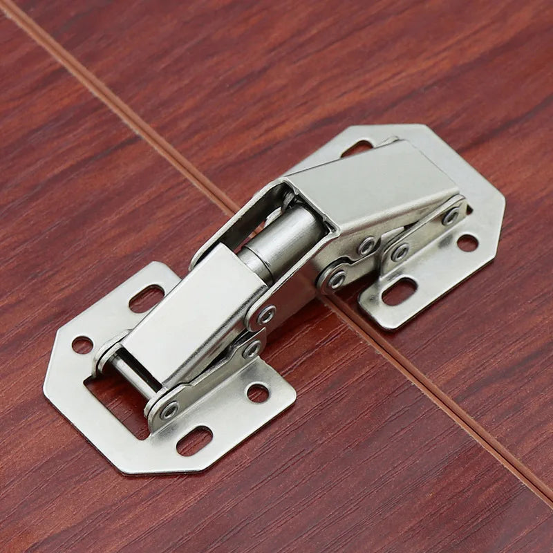 Cabinet Hinge 90 Degree No-Drilling Hole Cupboard Door Hydraulic Hinges Soft Close With Screws Furniture Hardware