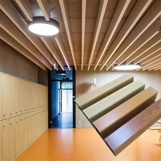 Modern Design Metal Strip Baffle Suspended Aluminum Ceiling