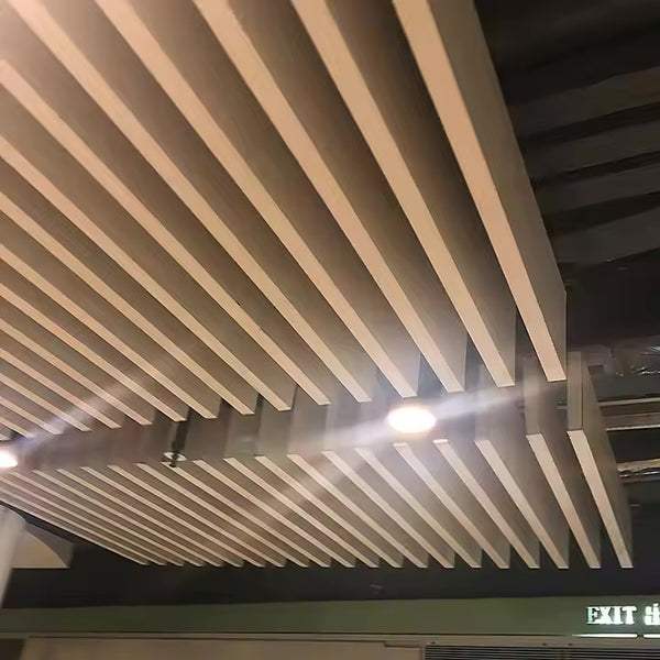 Modern Design Metal Strip Baffle Suspended Aluminum Ceiling