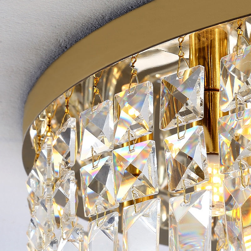 Modern Crystal Gold Led Chandeliers Lighting