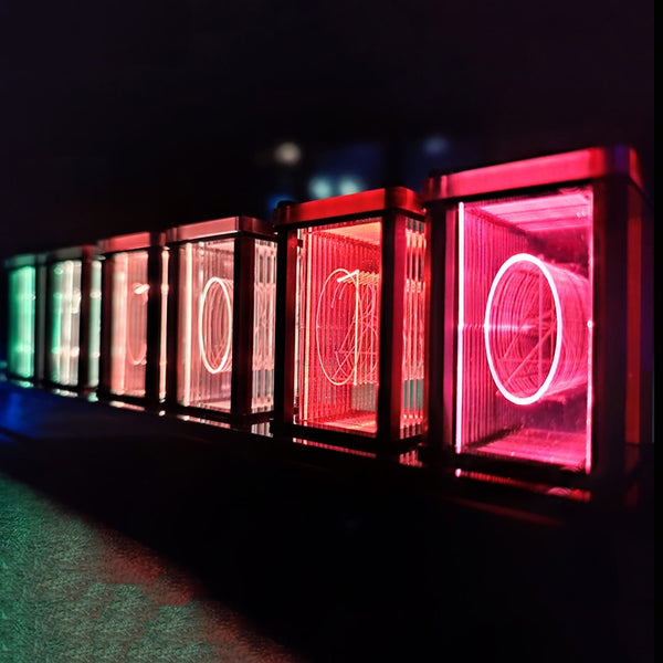 Glow Tube LED Electronic RGB Digital Watch Light