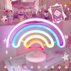 Rainbow Unicorn Neon Led Night Lamp for Children