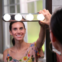 Portable 4 LED Bulbs Makeup Mirror Light-Buy Now